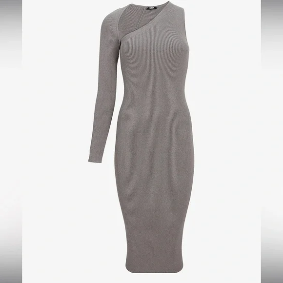 express grey sweater dress Gray Cozy Fleece Sweater Dress Size Small Express Eleven